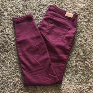 Maroon Aeropostal Jeggings